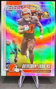 2026 Topps Flagship Future Stars Quinshon Judkins Football Card Cleveland Browns